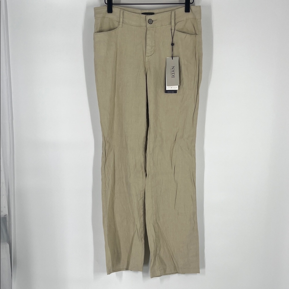 NYDJ Tan Trouser Pants Size 4 NWT